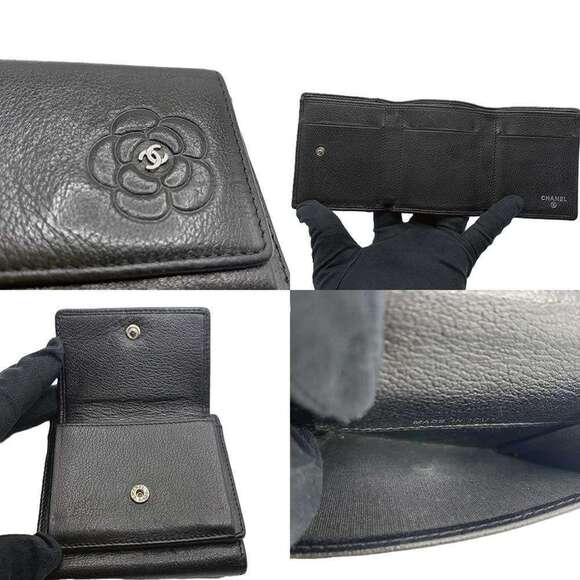 CHANEL Black Lambskin Leather Wallet - Picture 6 of 6